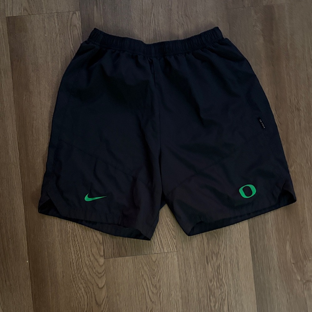 Nike University of Oregon Dri-Fit Men's Black and Green Athletic Shorts